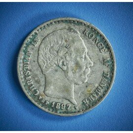 10 øre 1897 i pæn kvalitet