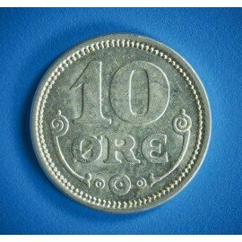 10 øre 1916 i pæn kvalitet
