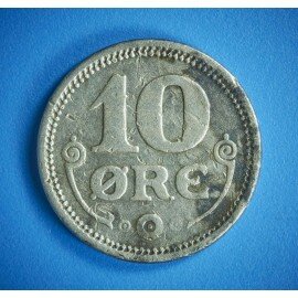 10 øre 1916 i middel kvalitet