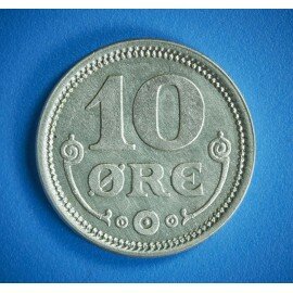 10 øre 1917 i pæn kvalitet