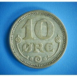 10 øre 1918 i middel kvalitet