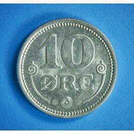 10 øre 1919 i pæn kvalitet