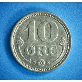 10 øre 1921 i pæn kvalitet