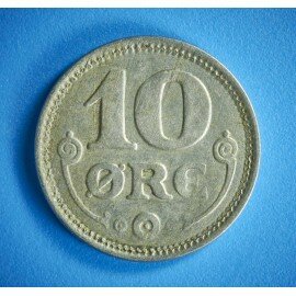 10 øre 1921 i middel kvalitet