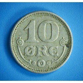 10 øre 1922 i middel kvalitet