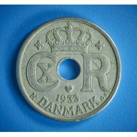 10 øre 1933 i pæn kvalitet for type og årstal.