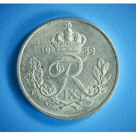 10 øre 1959 i pæn kvalitet