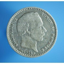 25 øre 1904 i middel kvalitet