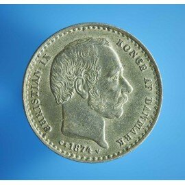 25 øre 1874 - nydelig