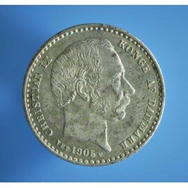 25 øre 1905 - patineret