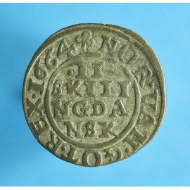 Frederik III 2 skilling 1664