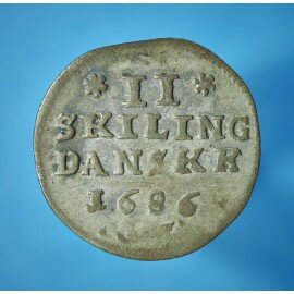 Christian 5. 2 skilling 1686