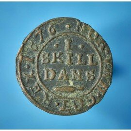 Christian 5. 1 skilling 1676
