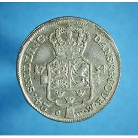 Christian 6. 24 skilling 1734