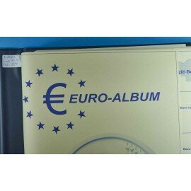 Møntmappe med euromønter fra forskellige lande