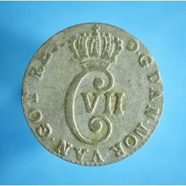 Christian 7. 4 skilling 1783 sølv