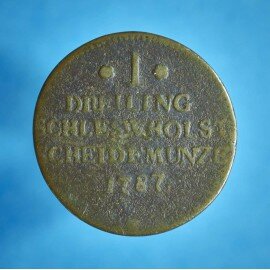 Christian 7. 1 dreiling 1787 Slesvig-Holsten