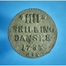 Christian 7. 4 skilling 1783