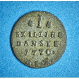 Christian 7. 1 skilling 1779