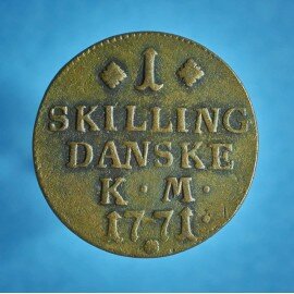 Christian 7. 1 skilling 1771