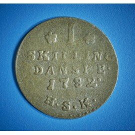 Christian 7. 1 skilling 1782