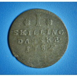 Christian 7. 1 skilling 1782