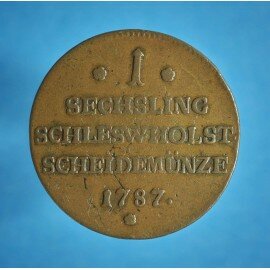 Christian 7. 1 sechsling 1787