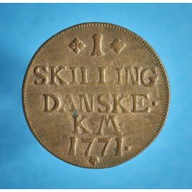 Christian 7. 1 skilling 1771