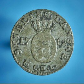 Christian 7. 2 skilling 1782