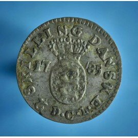 Christian 7. 2 skilling 1785