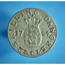Christian 7. 2 skilling 1784
