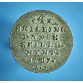 Christian 7. 4 skilling 1807