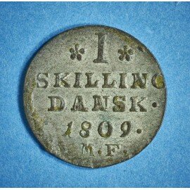 Frederik 6. 1 skilling 1808-1809