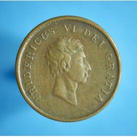 Frederik 6. 2 skilling 1809-1810 - bedre eksemplar