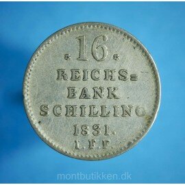 Frederik 6. 16 rigsbankskilling 1831-1839 - bedre eksemplar
