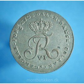 Frederik 6. 1/6 rigsdaler 1808 