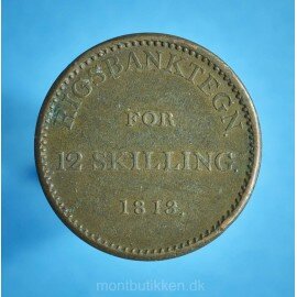 Frederik 6. 12 skilling 1813 - bedre eksemplar
