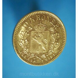 Norge 10 kr. 1902 Gull