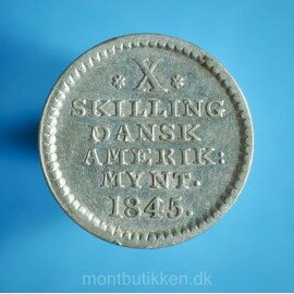 Christian 8. 10 skilling 1845 - Flot