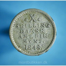 Christian 8. 10 skilling 1848