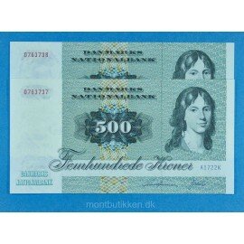 Danmark 500 kr. 1972 - Par