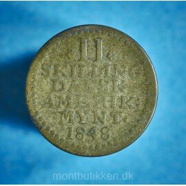 Frederik 6. 2 skilling 1816-1848 - brugsslitage