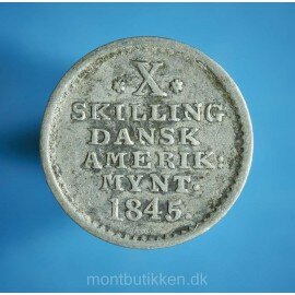 Frederik 6. 10 skilling 1816-1848 - brugsslitage