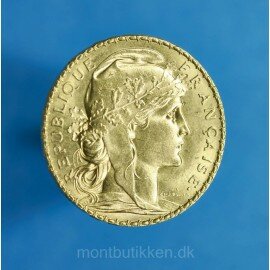 Frankrig 20 Francs Marianne og Hane 1906-1914